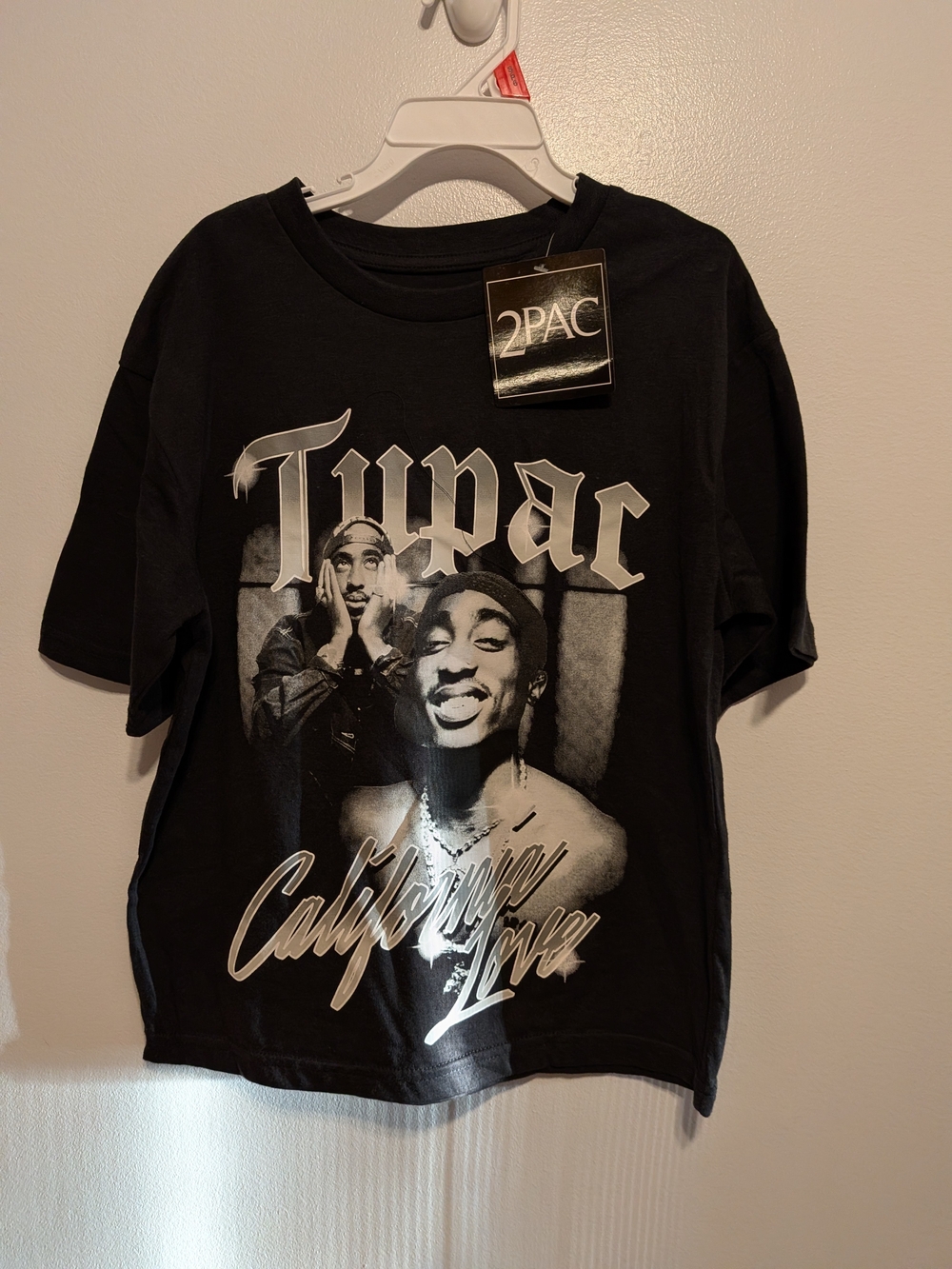 2PAC California Love Black Graphic Kids Tee